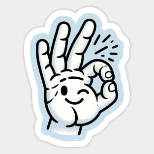 gesture ok Sticker